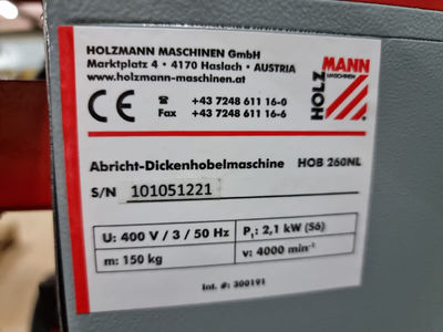 AD-Hobelmaschine Holzmann HOB 260 gebraucht