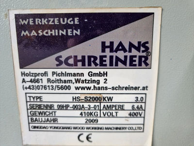 Formatkreissäge Hans Schreiner HS2000 gebraucht