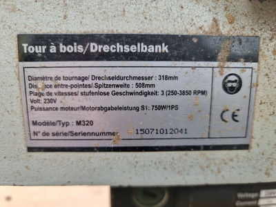 Drechselbank Holzprofi M320 gebraucht