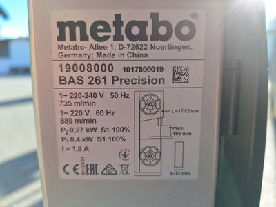 Bandsge Metabo BAS261 gebraucht