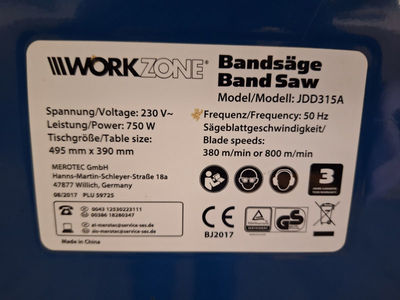 Bandsge Workzone JDD 315A  gebraucht