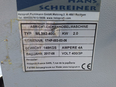 AD-Hobelmaschine Hans Schreiner ML392  gebraucht