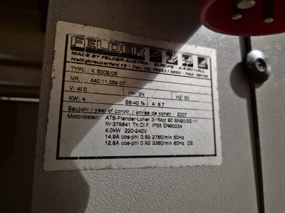 Formatkreiss�ge Felder K500S gebraucht