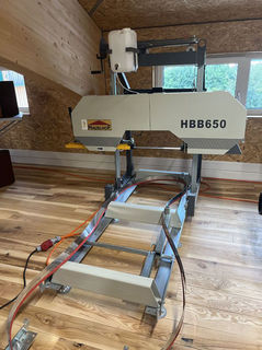 Vorf�hrmaschine Blockbands�ge HBB 650 von Hauslhof