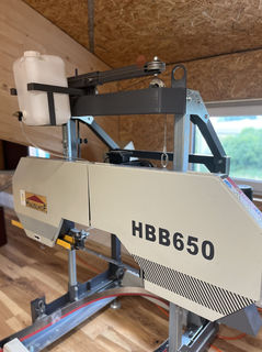 Vorf�hrmaschine Blockbands�ge HBB 650 von Hauslhof