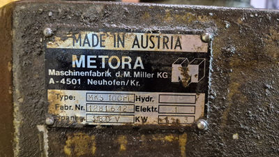 Metallkreiss�ge Matora MKS100 PL gebraucht