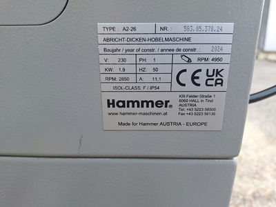 AD-Hobelmaschine Hammer A2-26  gebraucht